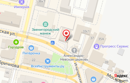 Туристическая компания Dream Travel на Московской улице в Звенигороде на карте