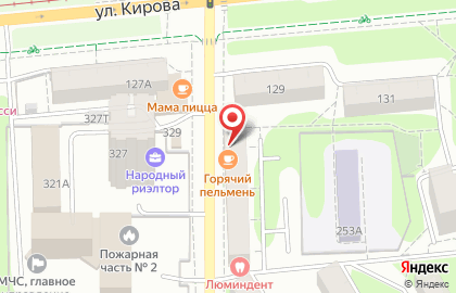 Кафе Горячий пельмень в Ижевске на карте