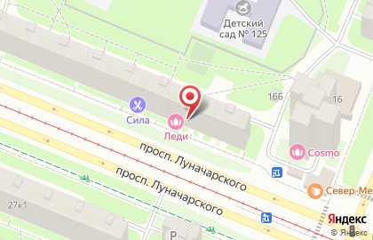 Магазин Пиво у Попая на проспекте Луначарского на карте