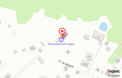 Центр продаж коттеджного посёлка Ольховский парк на карте