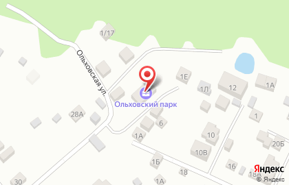 Центр продаж коттеджного посёлка Ольховский парк на карте