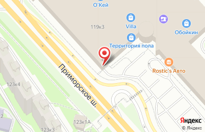 Ресторан домашней кухни Теремок в Приморском районе на карте