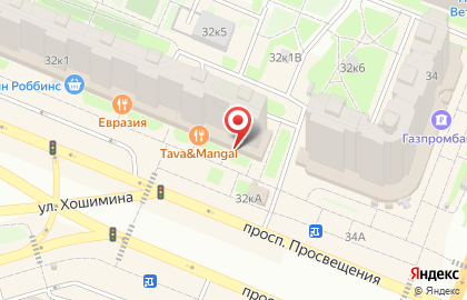 Магазин косметики и товаров для дома Улыбка радуги на проспекте Просвещения на карте