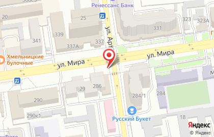 Тривижн 3х6м. на улице Мира на карте