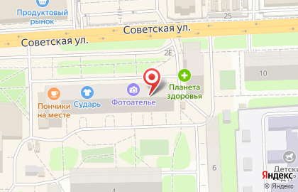 Салон оптики Оптика Фаворит на Советской улице на карте