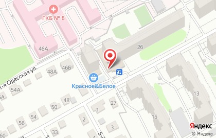 Супермаркет Магнит на Одесской улице на карте