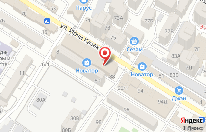 Торговый дом Exclusive на улице Ирчи Казака на карте
