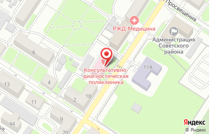 Консультативно-диагностическая поликлиника филиал ДГКБ г. Оренбурга на карте