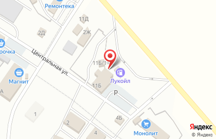 Магазин строительных материалов СтройДом на Центральной улице на карте