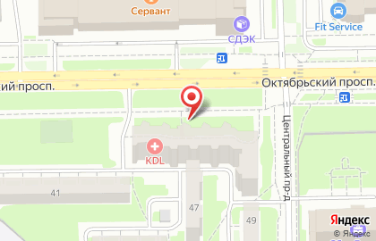 Ипотечный центр на Октябрьском проспекте на карте