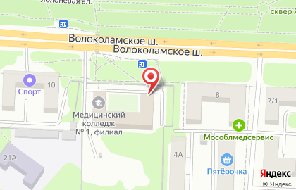 Военный комиссариат г. Красногорска и Красногорского района Московской области на карте
