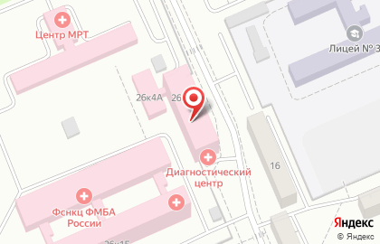 Учебно-образовательный центр ФГБУ ФСНКЦ ФМБА России на карте