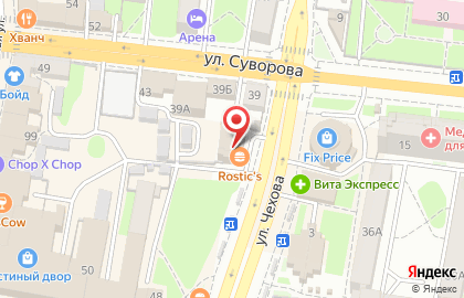 Бастион на улице Чехова на карте