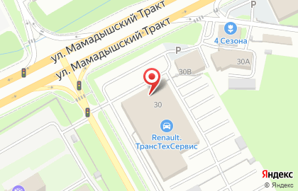 Автосалон Renault ТрансТехСервис на Мамадышском тракте на карте