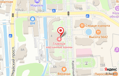 Санаторий Главные нарзанные ванны на карте