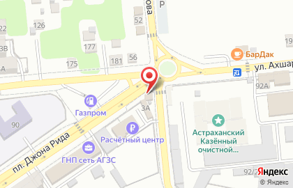 Продуктовый магазин в Астрахани на карте