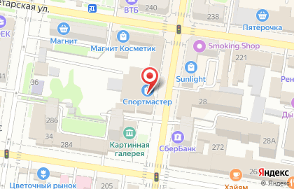 Магазин Спортмастер на Краснооктябрьской улице на карте