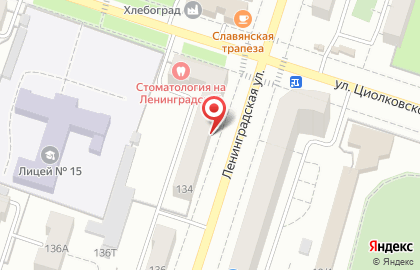 ДЮСШ №22 на улице Ленинградской на карте