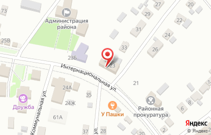 Петровский районный суд Тамбовской области на Интернациональной улице на карте