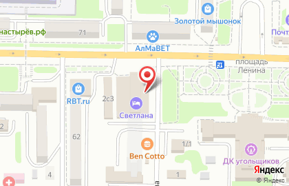 АКБ Росбанк на улице Пушкина на карте