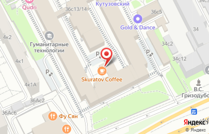 Кофейня Skuratov, coffee roasters на Кутузовском проспекте на карте