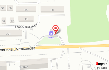 АЗС СургутНефтеГаз на улице Подполковника Емельянова на карте