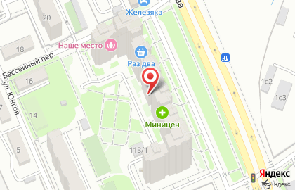 Сеть минимаркетов Раз Два на улице Морозова Павла Леонтьевича на карте