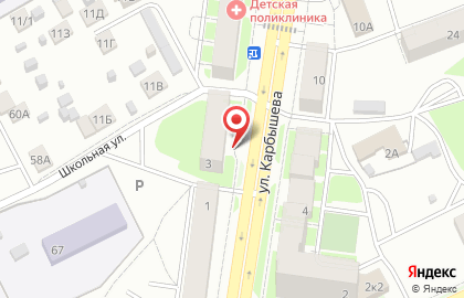 Мастерская по ремонту одежды на ул. Карбышева, 3 на карте