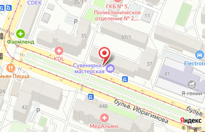 Сувенирная мастерская на карте