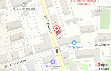 Микрофинансовая организация Ахтан на улице Губкина на карте