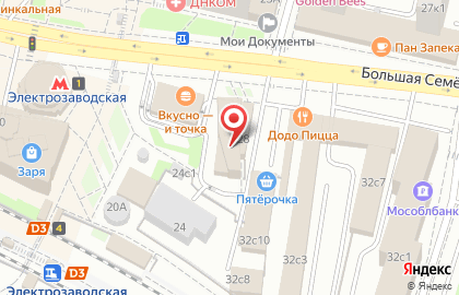 Компания Копикс на Большой Семеновской улице на карте