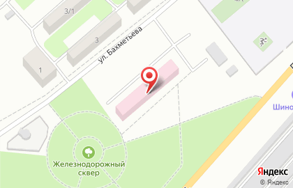 Поликлиника РЖД-Медицина на улице Бахметьева на карте