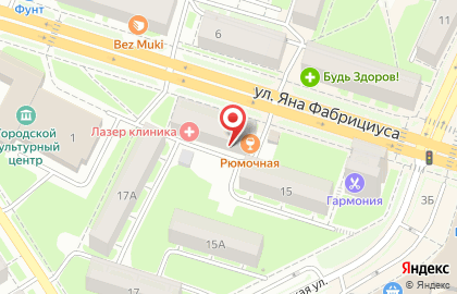Компания Дез-сервис на улице Яна Фабрициуса на карте