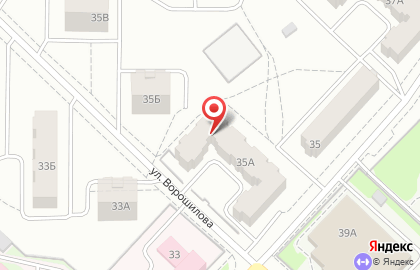 Медицинская лаборатория Гемотест на улице Ворошилова на карте