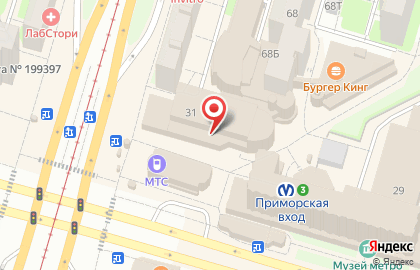 Магазин Икра и Рыба в Василеостровском районе на карте