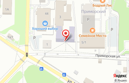 Центр детского творчества на Приморской улице на карте
