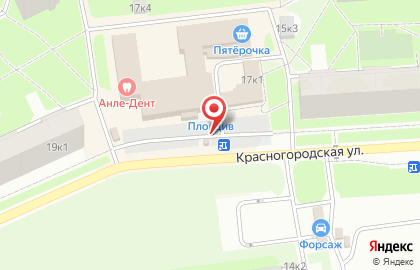 Киоск по продаже печатной продукции Полюс на Красногородской улице на карте