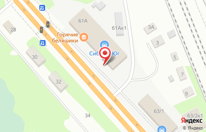Грузовой и легковой шиномонтажный салон-мастерская Спасатели в Советском районе на карте