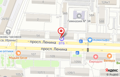 Банк ВТБ в Ростове-на-Дону на карте