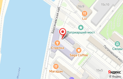 Бар Стрелка на Берсеневской набережной на карте