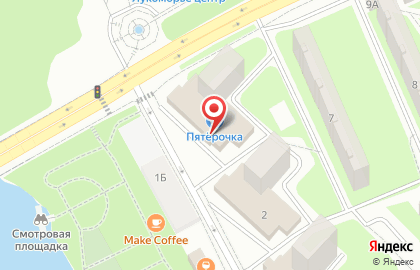 Супермаркет Пятёрочка в Москве на карте