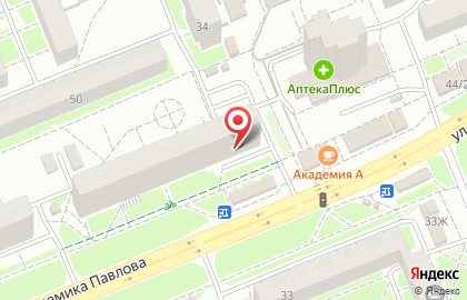 Салон швейной фурнитуры Антарес на улице Академика Павлова на карте