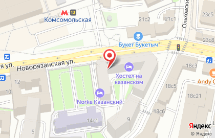 Торговая компания ПЧОЛО на Новорязанской улице на карте