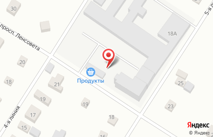 Продуктовый магазин в Санкт-Петербурге на карте