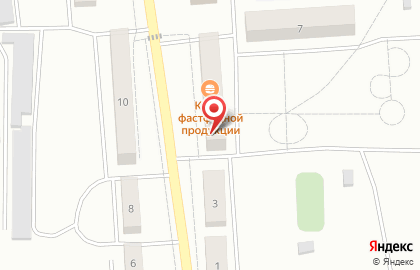 Киоск фастфудной продукции в Кургане на карте