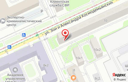 ОДС Жилищник района Войковский на улице Зои и Александра Космодемьянских, 12 на карте