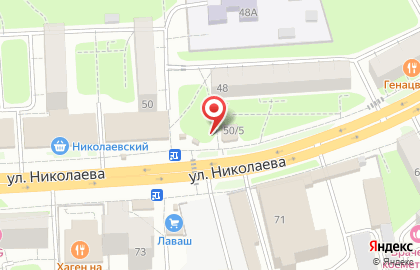 Киоск по продаже фруктов и овощей на улице Николаева на карте
