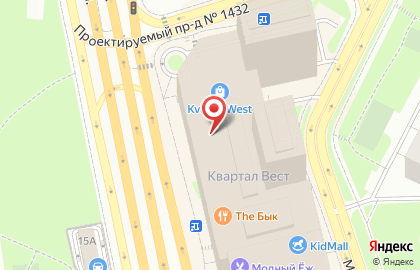 Ногтевая студия 4hands в ТЦ KVARTAL WEST на карте