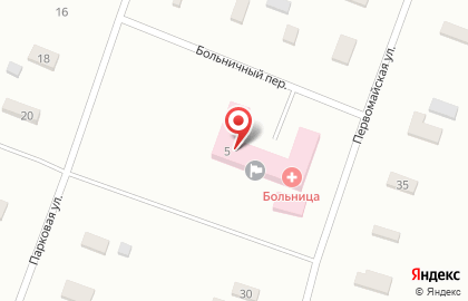 Больница Переволоцкая районная больница в Больничном переулке на карте
