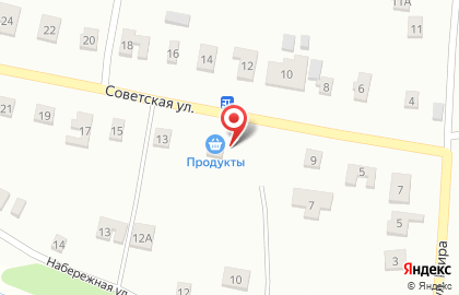 Продуктовый магазин в Ленинском районе на карте